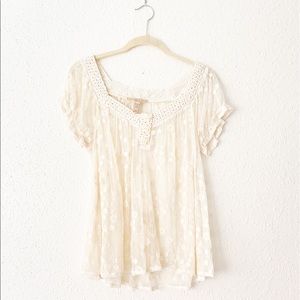Woman’s Floral Lace Blouse